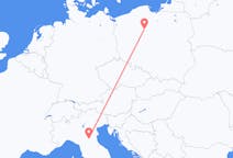 Flyg från Bydgoszcz, Polen till Bologna, Italien