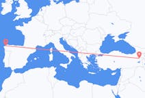 Flights from Ağrı, Turkey to A Coruña, Spain