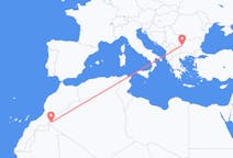 Loty z Tindouf, Algieria do Sofia, Bułgaria