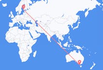 Flyrejser fra King Island, Australien til Turku, Finland