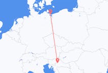 Flyrejser fra Heringsdorf, Tyskland til Zagreb, Kroatien
