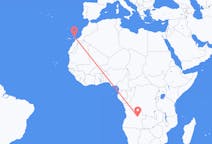 Flyreiser fra Luena, Angola til Lanzarote, Spania