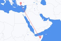 Flyreiser fra Garoe, Somalia til Antalya, Tyrkia