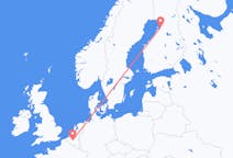 Flyreiser fra Uleåborg, Finland til Brussel, Belgia
