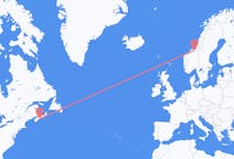 Flyrejser fra Halifax til Trondheim