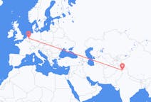 Flyrejser fra Srinagar, Indien til Eindhoven, Holland