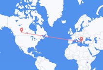 Flights from Lloydminster, Canada to Corfu, Greece
