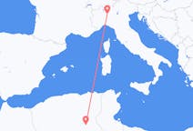 Flyreiser fra Touggourt, Algerie til Milano, Italia