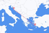 出发地 克罗地亚出发地 扎達爾目的地 土耳其哈利卡那索斯的航班
