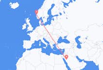 Flights from Al-`Ula to Bergen