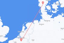 Flyreiser fra Billund, Danmark til Brussel, Belgia