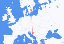 Flyreiser fra Split, til Karlskrona
