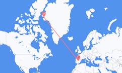 Flights from Madrid, Spain to Qaanaaq, Greenland
