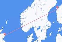 Fly fra Vaasa til Aberdeen