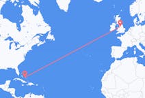 Flyg från George Town, Bahamas till Manchester, England