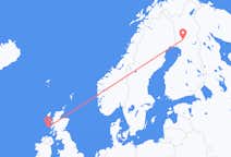 Fly fra Tiree til Rovaniemi