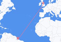 Flights from Belém, Brazil to Birmingham, England