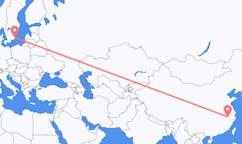 Lennot Huangshanin kaupungista, Kiinasta Kalmariin, Ruotsiin