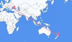 Flyg från Napier, Nya Zeeland till Amasya