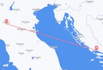 Flyreiser fra Parma, Italia til Dele, Kroatia
