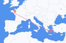 Flights from Nantes to Santorini