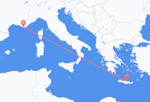Flights from Toulon, France to Heraklion, Greece