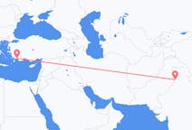인도발 암리차르, 터키행 달라만 항공편