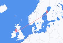 出发地 芬兰出发地 瓦萨前往北爱尔兰的贝尔法斯特的航班