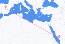 Flyreiser fra Abha, Saudi-Arabia til Madrid, Spania