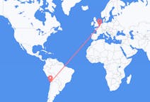 Flyreiser fra Antofagasta, Chile til Ostend, Belgia