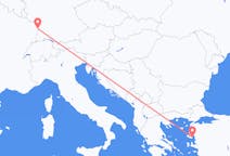 Flights from from Strasbourg to Mytilene