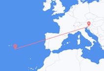 Flights from Ljubljana, Slovenia to Santa Maria Island, Portugal
