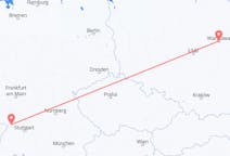 Flyg från Warszawa, Polen till Karlsruhe, Tyskland