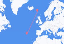 Flyreiser fra Sørvágur, Færøyene til Ponta Delgada, Portugal