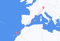 Flug frá Lanzarote, Spáni til Innsbruck, Austurríki