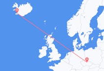 Lennot Pardubicesta, Tšekki Reykjavíkiin, Islanti