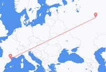 Flights from Yoshkar-Ola, Russia to Perpignan, France