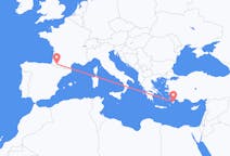 Loty z Pau, Francja z Rhodes, Grecja