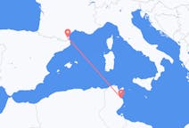 Flights from Monastir, Tunisia to Perpignan, France
