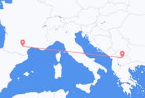 Flyg från Skopje till Castres