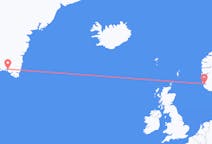 出发地 挪威斯塔万格目的地 格陵兰纳萨克的航班