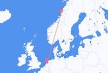 Fly fra Brønnøysund til Amsterdam