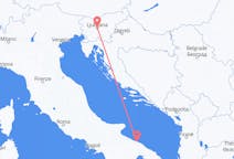 Flyg från Ljubljana till Bari