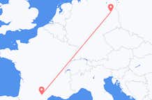 Flyreiser fra Castres, Frankrike til Berlin, Tyskland