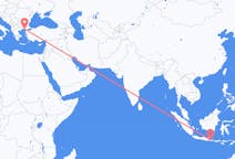 出发地 印度尼西亚外圆湾目的地 希腊亞歷山德魯波利斯的航班