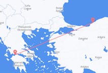 Loty z Zonguldak, Turcja do Patras, Grecja