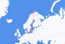 ノルウェーのから アルタ、ポーランドのへ グダニスクフライト