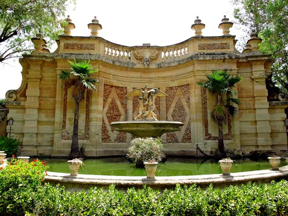 Photo of San Anton Gardens also known as the President's Gardens, in Attard, Malta.