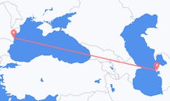 Loty z Turkmenbaszy, Turkmenistan do Konstancy, Rumunia