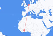 Flights from Abidjan, Côte d’Ivoire to Maastricht, the Netherlands